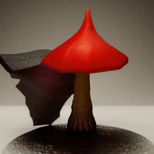 Image similar to magic mushroom, david bowie, nendroid, craig mullins style