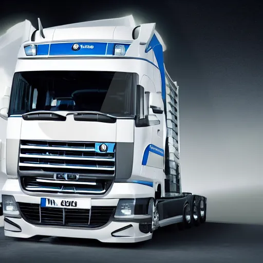 Image similar to A lorry/truck designed and produced by BMW, promotional photo