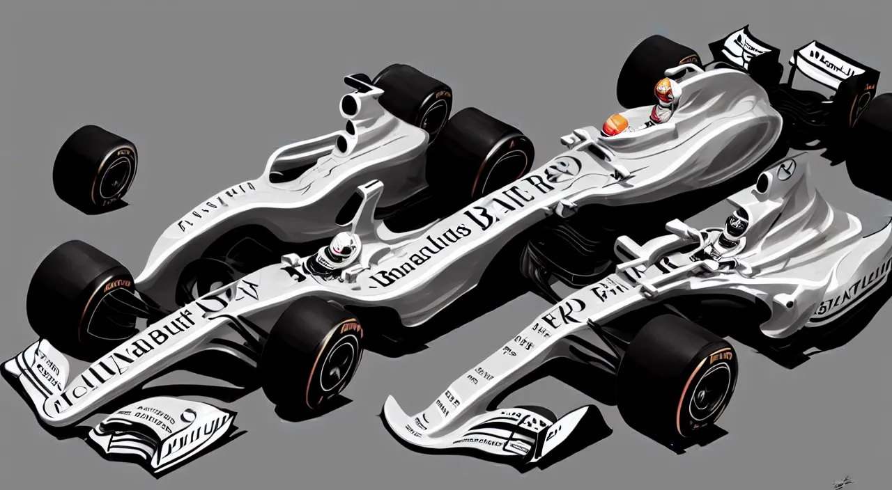 Image similar to formula 1 car mercedes-benz, in marble incrusted of legends official fanart behance hd by Jesper Ejsing, by RHADS, Makoto Shinkai and Lois van baarle, ilya kuvshinov, rossdraws global illumination