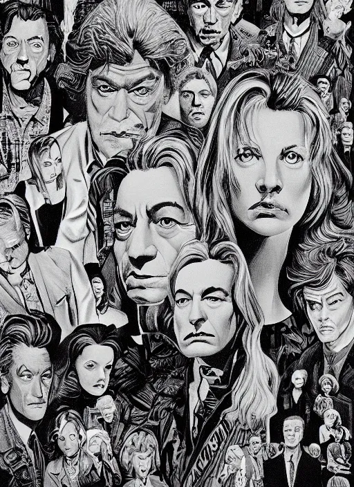 Prompt: Twin Peaks artwork by Sean Phillips