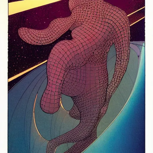 Prompt: infinity, by moebius