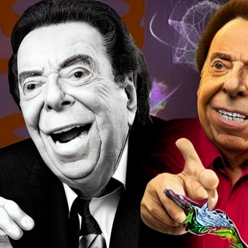 Prompt: Silvio Santos as a DnD wizard