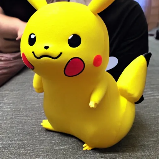 Prompt: a foam Pikachu