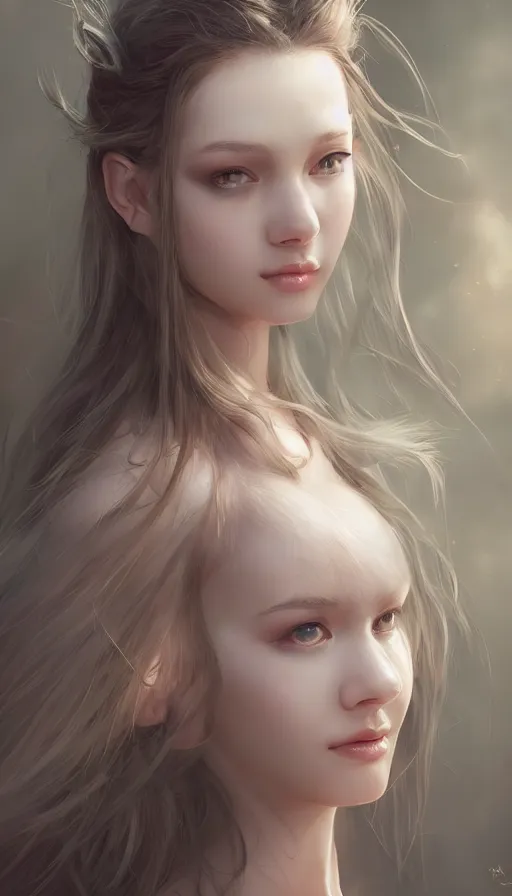 Prompt: angelic young female | | seductive - fine - face, pretty face, key visual, realistic shaded perfect face, fine details by stanley artgerm lau, wlop, nekro, james jean, andrei riabovitchev, marc simonetti, and sakimichan, trending on artstation