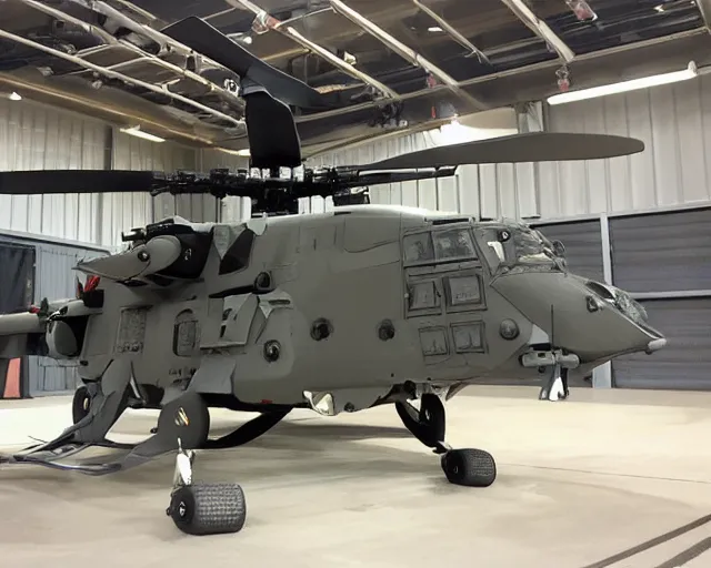 Image similar to the us military's next mega-chopper with hello kitty paint scheme, cdx