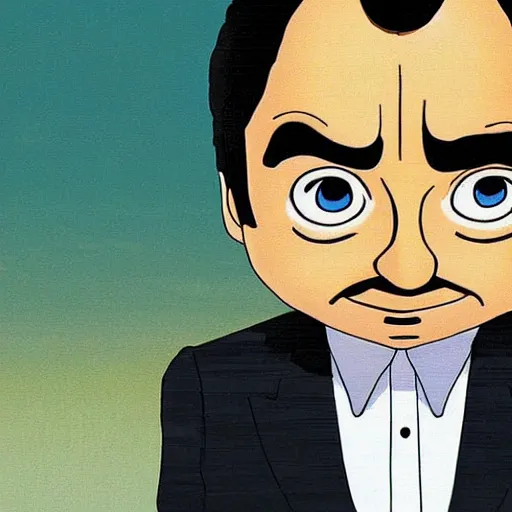 Prompt: Mr.Bean by Studio Ghibli