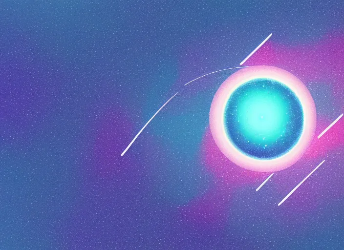 Image similar to an isometric view of a minimalistic illustration of a galaxy, minimalism, artstation, 4 k