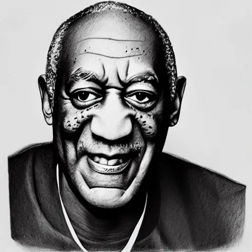 Prompt: bad pencil drawing of bill cosby