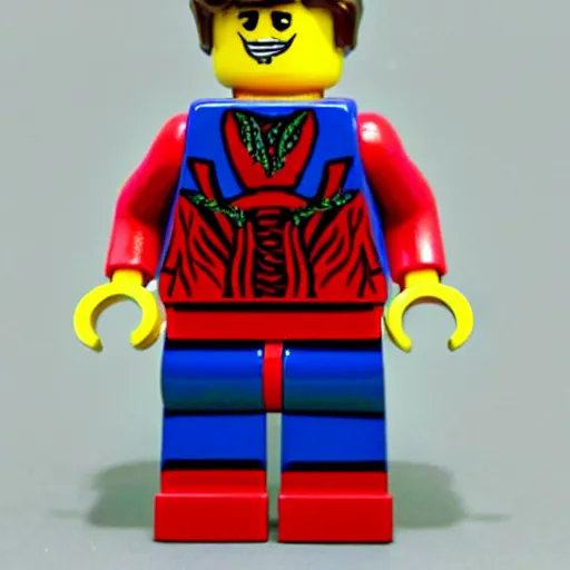 Prompt: queen of england lego figure