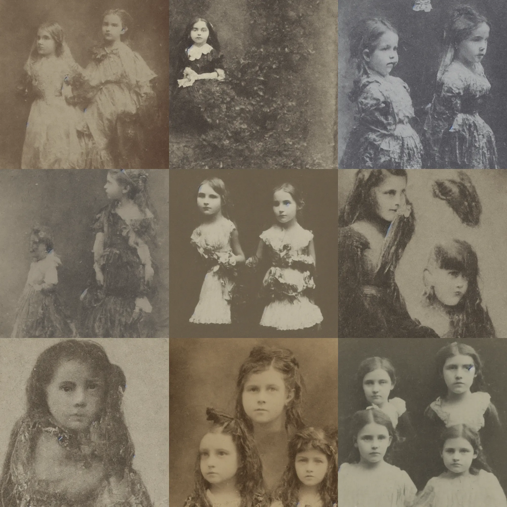 Prompt: 1 8 8 0 s photograph, closeup of the young girl who grows up to be the queen