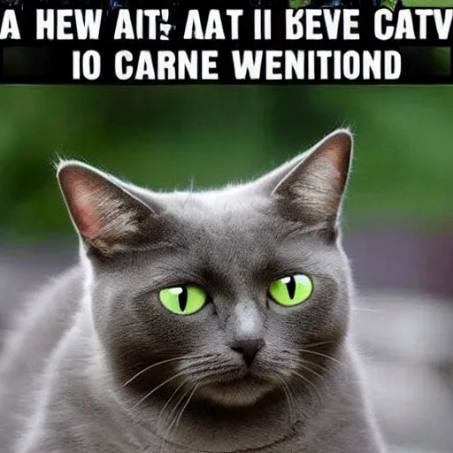 Prompt: A cat meme