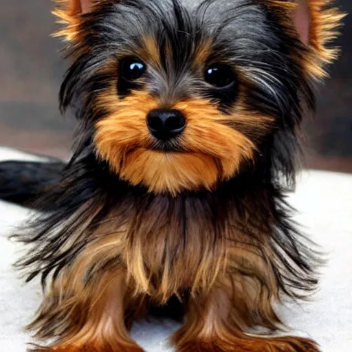 Image similar to Yorkshire Terrier Wookie hybrid