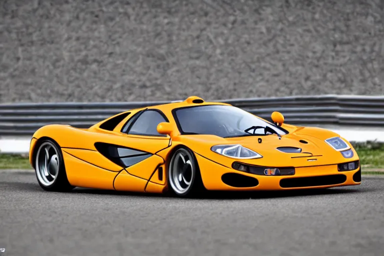 Image similar to cute cartoon McLaren F1, 8k,