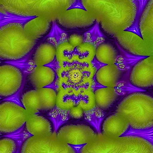 Prompt: Floreal fractal