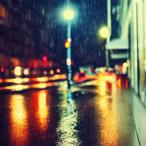 zoomed in iphone photo rainy night in the city, | Stable Diffusion ...