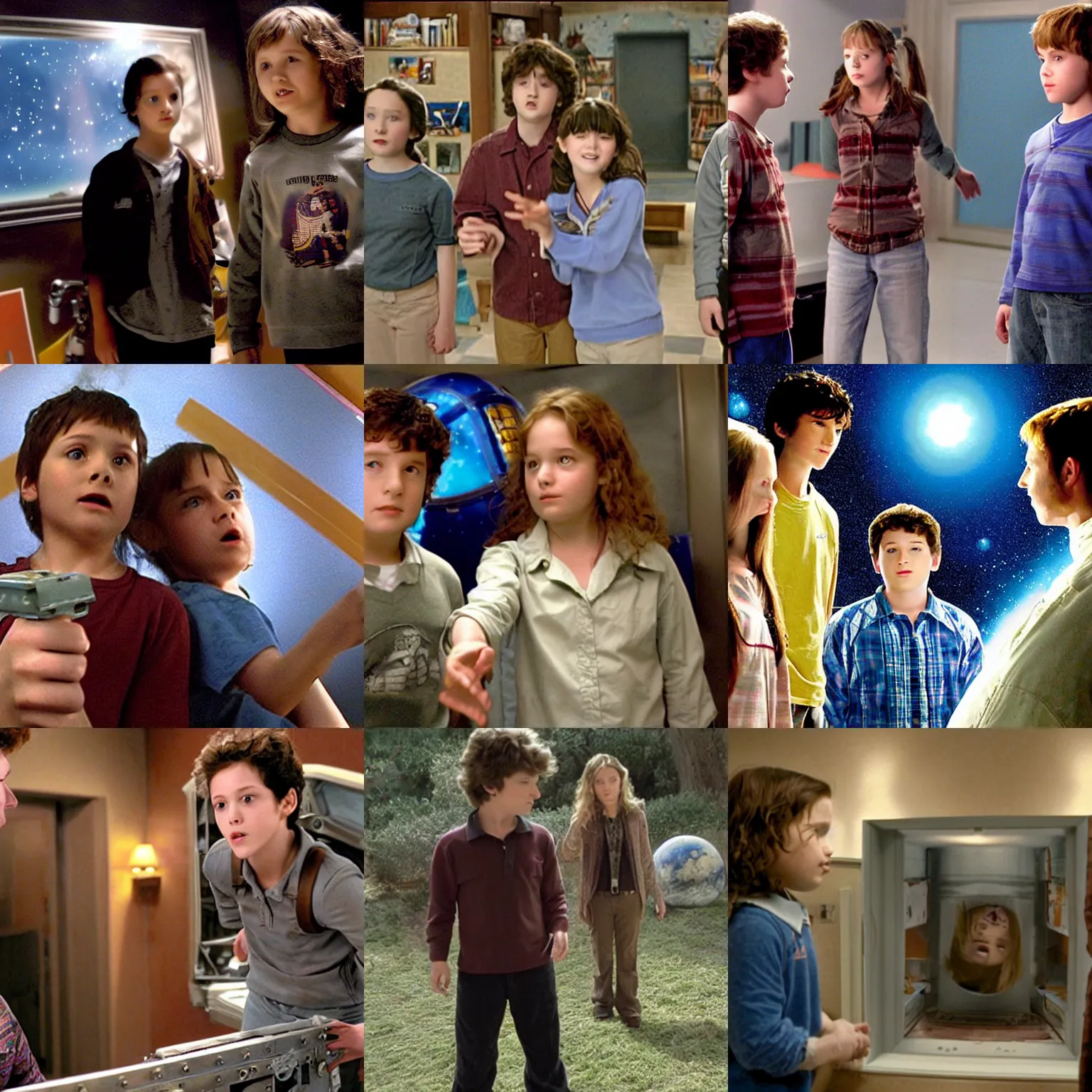 Prompt: a film still from zathura : a space adventure ( 2 0 0 5 )