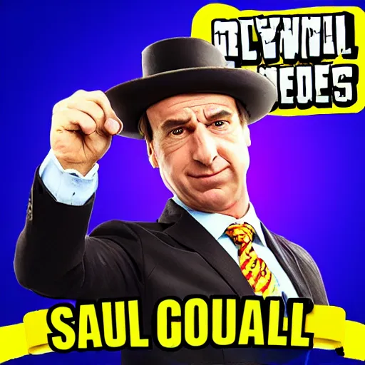 Prompt: Saul Goodman Clash Royale Card, ultra realistic