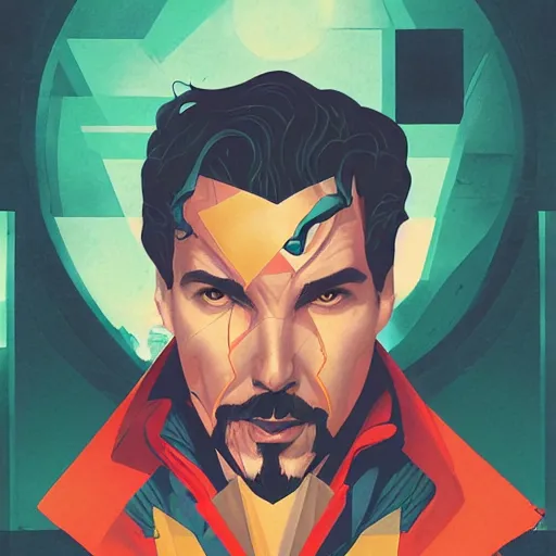 Prompt: Doctor Strange profile picture by Sachin Teng, asymmetrical, Organic Painting , Matte Painting, geometric shapes, hard edges, graffiti, street art:2 by Sachin Teng:4