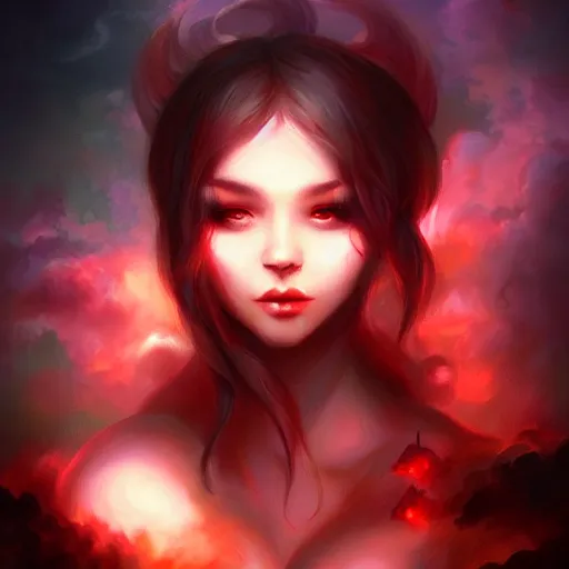 Image similar to I live between heaven and hell by Ross Tran