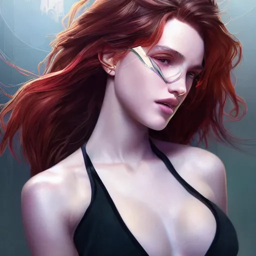 Prompt: ultra realistic illustration, bella thorne as spiderman, intricate, elegant, highly detailed, digital painting, artstation, concept art, smooth, sharp focus, illustration, art by artgerm and greg rutkowski and alphonse mucha and wlop