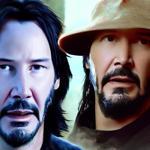 Prompt: Keanu Reeves In Avatar 4K quality super realistic