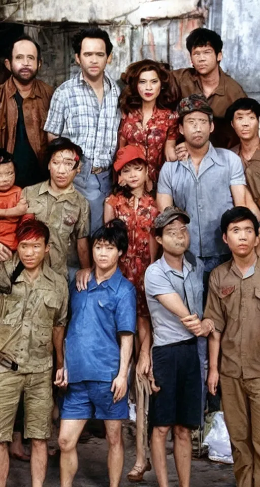 Image similar to the cast of it's always sunny in philadelphia have been drafted to vietnam