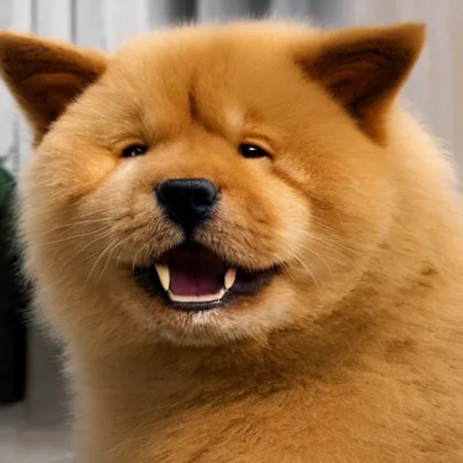 Image similar to photo of a chow-housecat