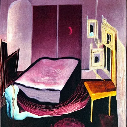 Image similar to francis bacon painting of a lucid dream