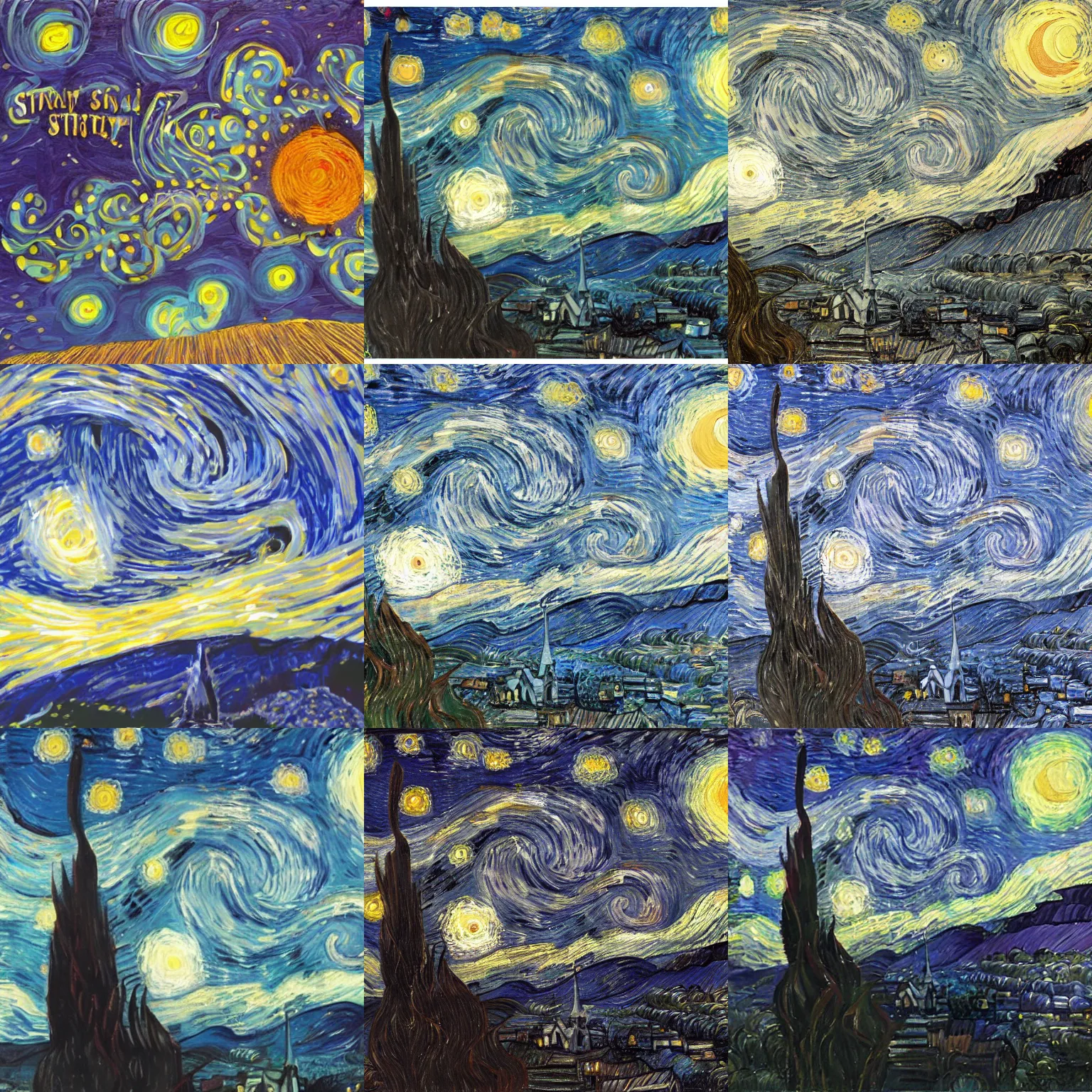 Prompt: starry night