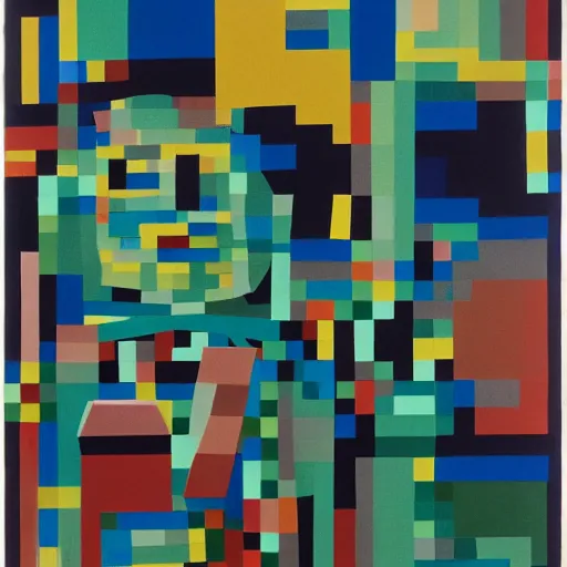 Image similar to combat mecha by anni albers, david salle