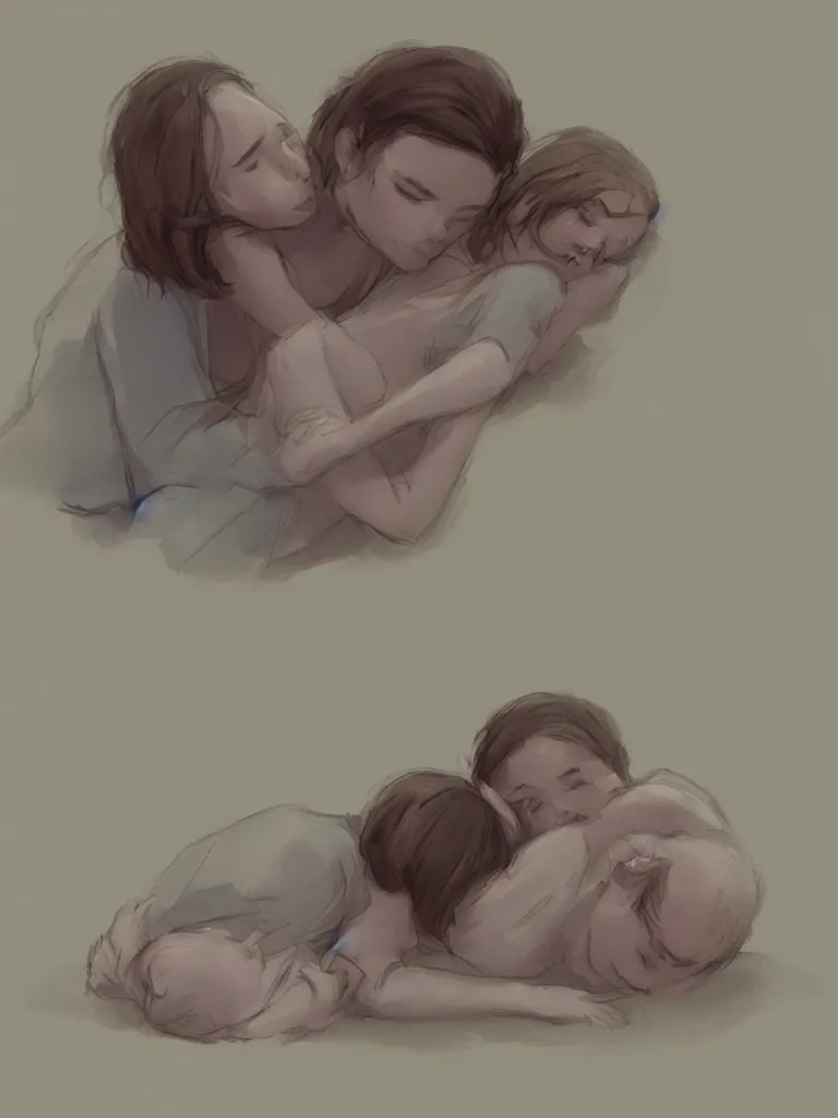 Prompt: tenderness by disney concept artists, blunt borders, rule of thirds