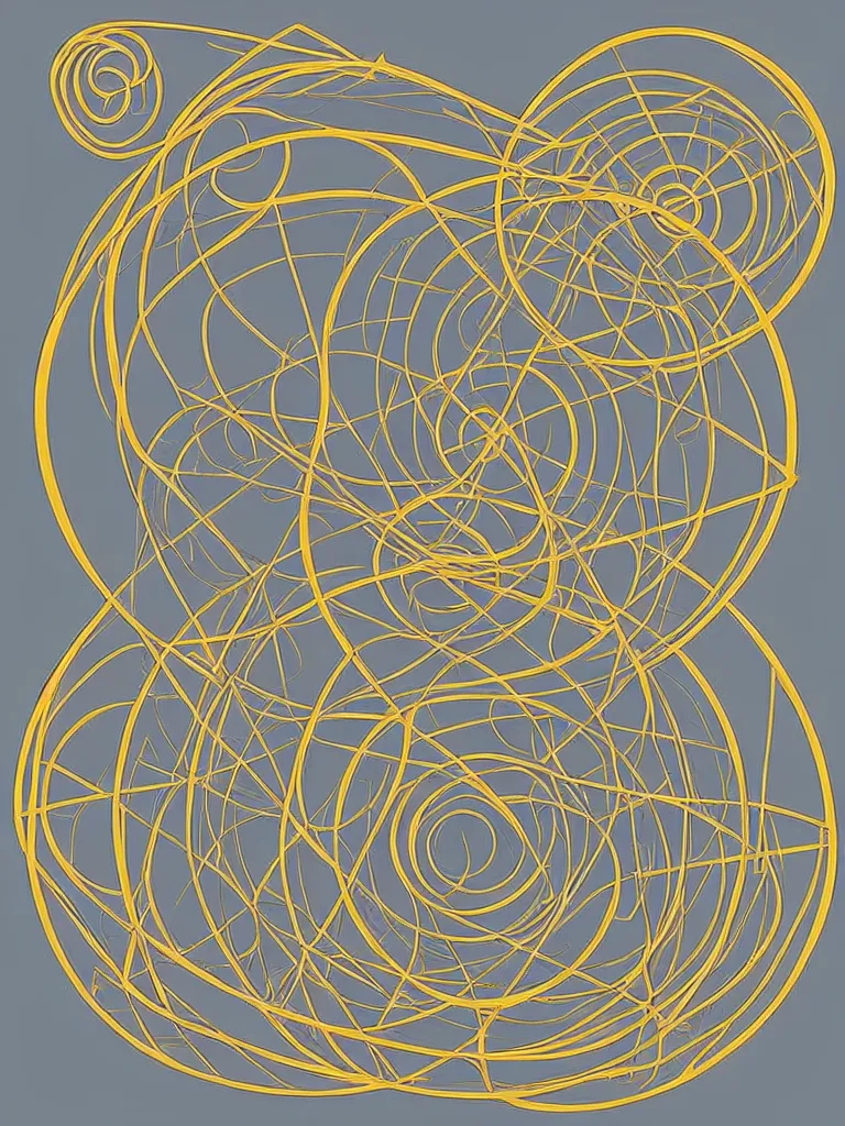 Image similar to concentric circles by Disney Concept Artists, blunt borders, golden ratio