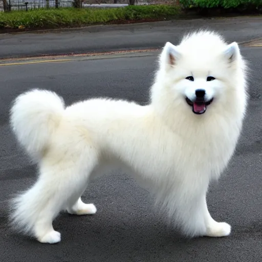 Image similar to samoyed in the style of sonic the hedgehog