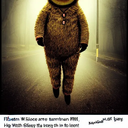 Image similar to flat eric taking a walk in silent hill