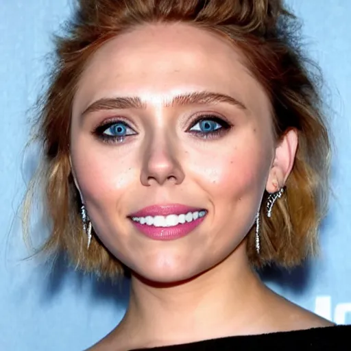 Image similar to elizabeth olsen mixed with scarlett johansson