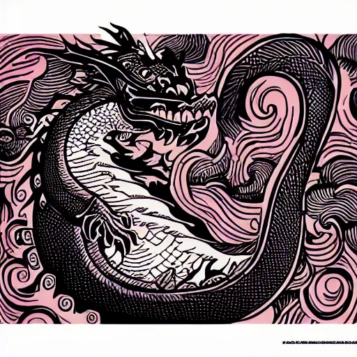 Image similar to mcbess illustration of a dragon, colorful!!!