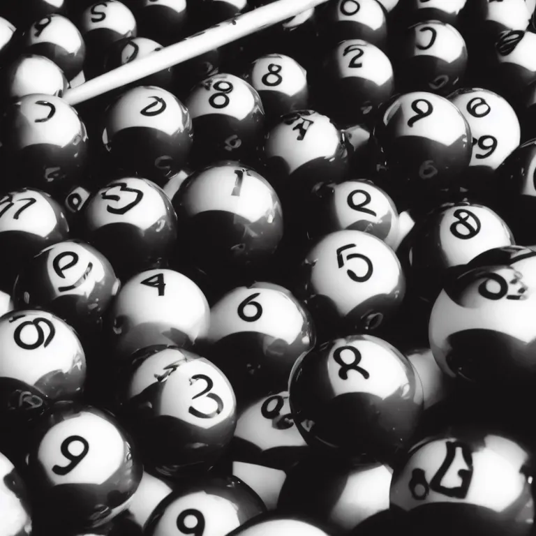 Prompt: close up shot of an 8 ball