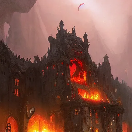 Prompt: Satan's birthplace, Greg Rutkowski