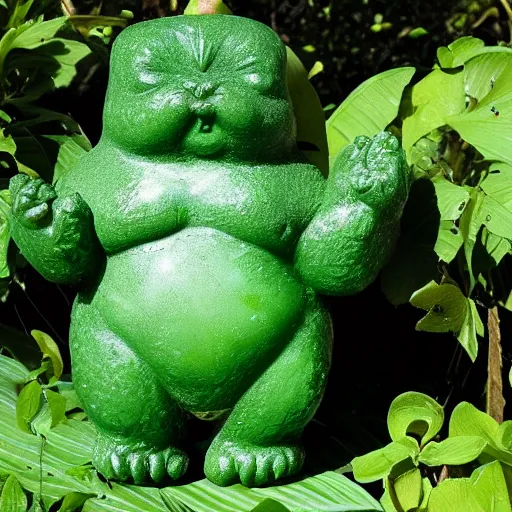 Image similar to green gummy venus of willendorf