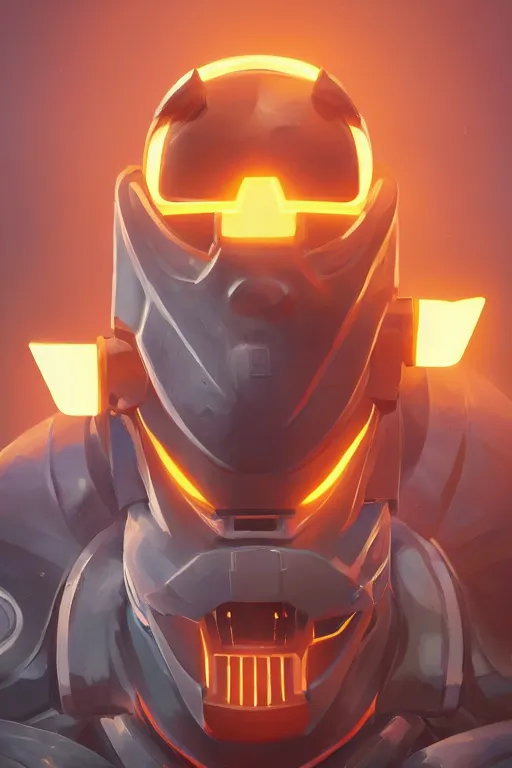 Image similar to epic mask helmet robot ninja portrait stylized as fornite style game design fanart by concept artist gervasio canda, behance hd by jesper ejsing, by rhads, makoto shinkai and lois van baarle, ilya kuvshinov, rossdraws global illumination radiating a glowing aura global illumination ray tracing hdr render in unreal engine 5