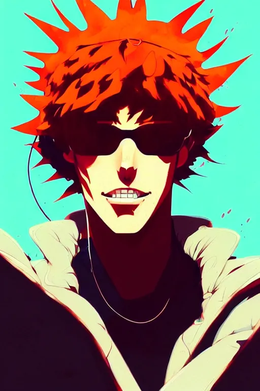 Prompt: a ultradetailed beautiful panting of spike from cowboy bebop, by conrad roset, greg rutkowski and makoto shinkai, trending on artstation