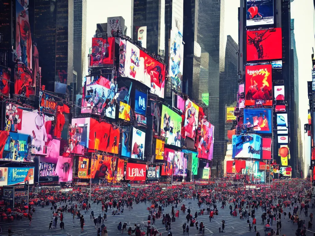 Prompt: “photorealistic Times Square with all the Elmos fighting”