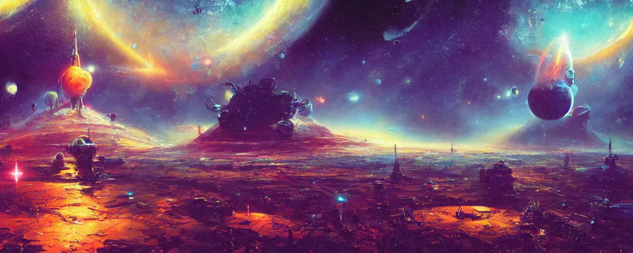 Image similar to ” gravity well to outer space, [ art by paul lehr, cinematic, detailed, epic, widescreen, opening, establishing, mattepainting, photorealistic, realistic textures, octane render ] ”