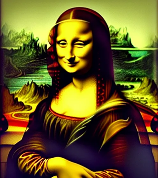 Image similar to the Mona Lisa reimagined as Marilyn Monroe