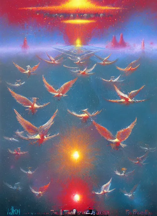 Prompt: freedom doves by paul lehr