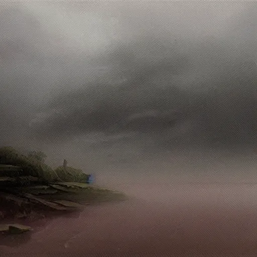 Prompt: rainy day, matte painting