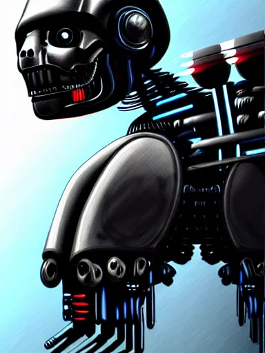 Image similar to anthropomorphic sloth cyborg, the terminator : : cyberpunk, terminator : : digital art, concept art, digital illustration, photorealism, fashion photography