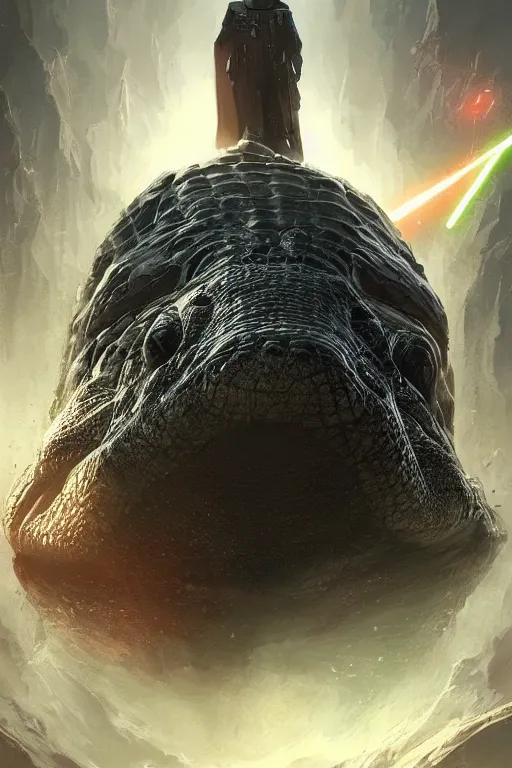 Prompt: Darth gator , made by Stanley Artgerm Lau, WLOP, Rossdraws, ArtStation, CGSociety, concept art, cgsociety, octane render, trending on artstation, artstationHD, artstationHQ, unreal engine, 4k, 8k,