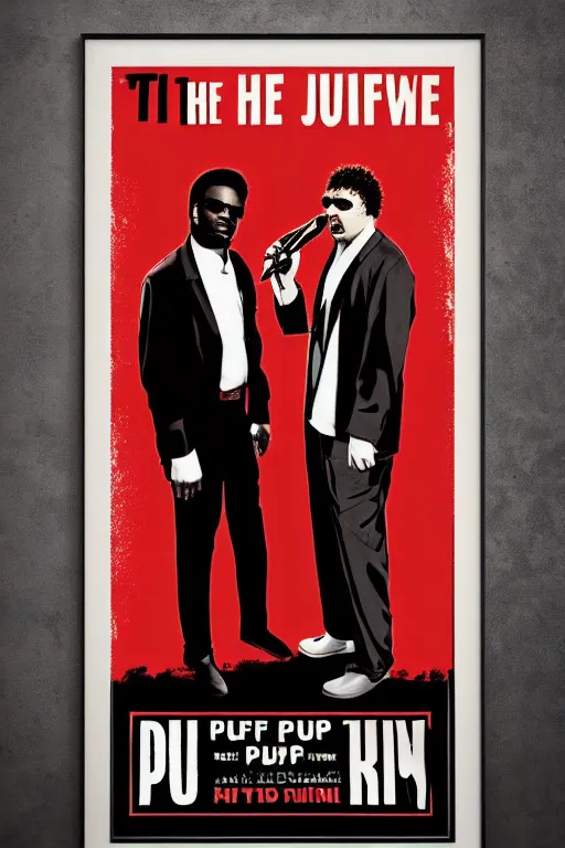 Image similar to run the jewels pulp fiction poster