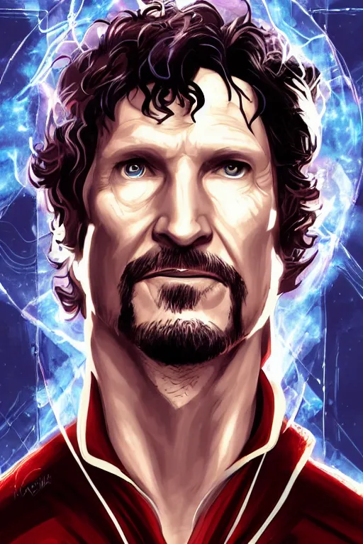 Image similar to Portrait of Todd Howard as Doctor Strange, highly detailed, marvel comics, artstation, digital illustration